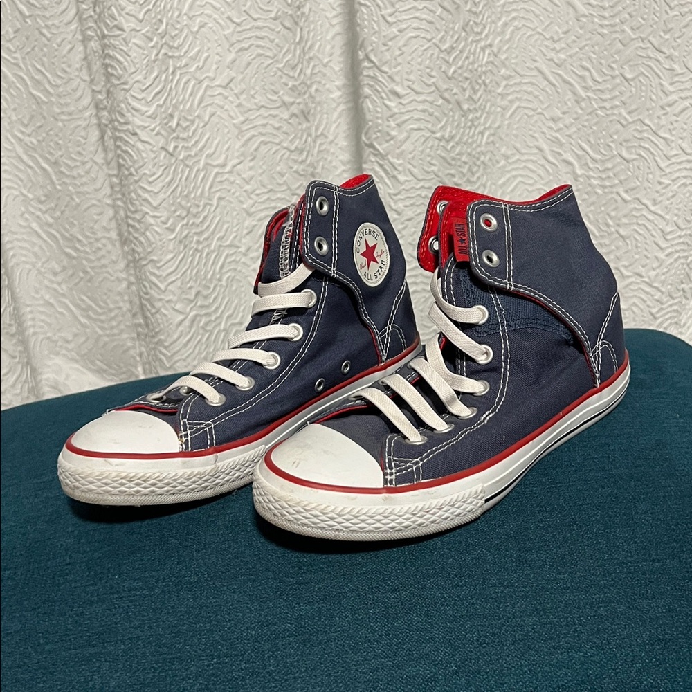 High-Tops Converse Chuck Taylor All Star Fold-Over High Tops Navy/Red (Unisex)